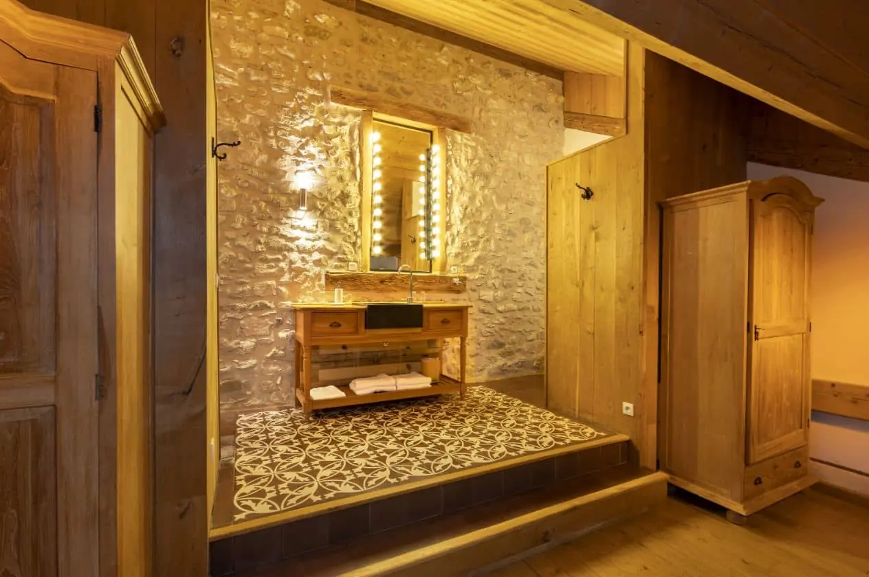 Salle de bain de la suite de la Tour